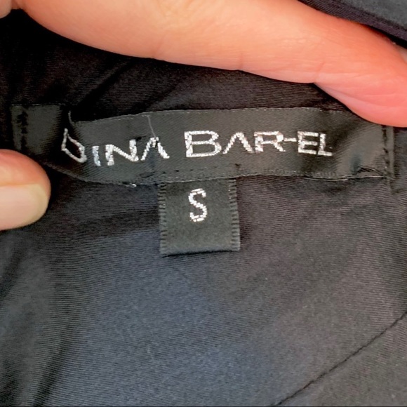 Dina Bar-El Black 100% Silk Gown/Cocktail Dress - Picture 7 of 8